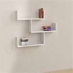 3-Piece Wall Mounted Floating Shelves - White