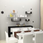 3-Piece Wall Mounted Floating Shelves - Black