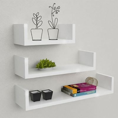 3-piece Wall Mounted Floating - White - Image 5