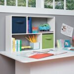 White Wall-Mounted Bookcase 80x55x15cm – Floating Shelf for Books, Decor & Home Storage