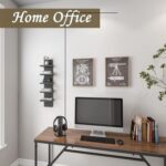 Straights Wall-Mounted Shelf Unit – Black Finish Wall Storage for Living Room