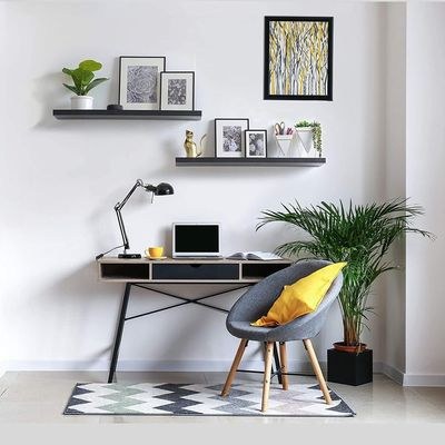 2-Pcs Floating Wall Shelves 40×15 cm Black - Image 5