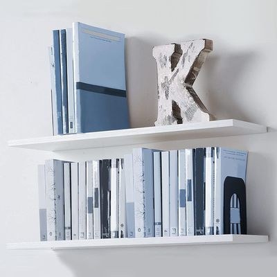 2-Pcs Floating Wall Shelves 60×15 cm White - Image 3