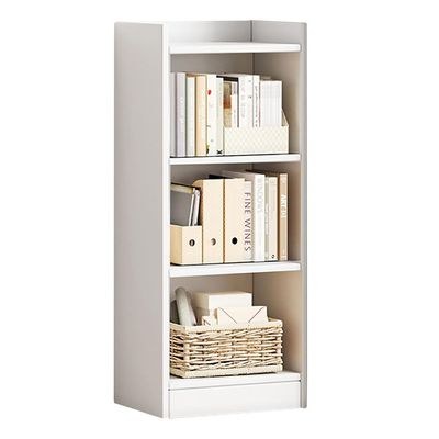 3-Shelf Wooden Bookcase – White Shelving Unit for Storage & Display - Image 2