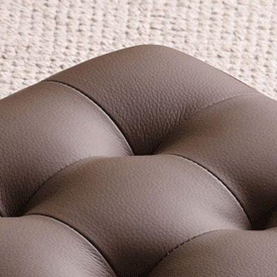 Square Ottoman Faux Leather Multi-Use Stool for Living Room, Bedroom, Entryway(Black) - Image 3