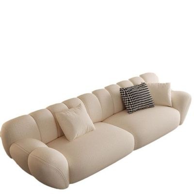 Modern Cream 2-Seater Sofa –220 Cm - Off White - Image 2