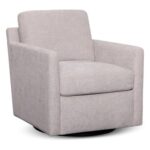Rotai Harris Swivel Chair | 360° Swivel Accent Chair with Compact Design, Soft Stone Grey Upholstery & Cushioned Seat for Living Room, Bedroom & Lounge (Stone)