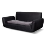 Rotai Mesa Adjustable Comfy Lazy Floor Sofa | Compact Loveseat with Adjustable Back & Arms, Corduroy Fabric, Floor Seating Sofa for Small Living Spaces. (GREY)