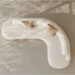 Modern 4-Seater High-End L-Shaped Corner Sofa Curved Edges - Off White - 210