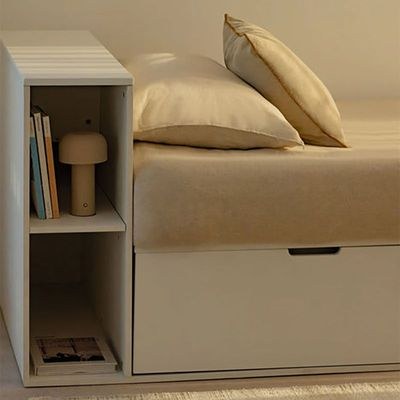 Maple Home Multifunctional Storage Single Bed Frame Drawers & Shelves Minimalist Modern Bedroom Furniture, 90*190cm Mattress Fit(Right Store) - 6 Months Warranty - Image 5
