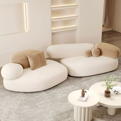 Symmetrical Bow Front Corner Sectional with Round Arm & Concealed Support – Modern Comfort Design - Image 3