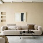 Minimalist Boucle 3-Seater Sofa for Living Room - Beige -235 cm
