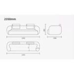 Minimalist Boucle 3-Seater Sofa for Living Room - Beige -235 cm