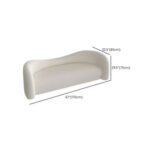 Contemporary Tuxedo 2-Seater Sofa with Armrest for Living Room - White - 170 cm