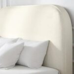 Zara Kids Bed with Cream Fabric L190xW90xH110 cm - 1 Year Warranty