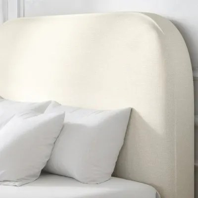 Zara Kids Bed with Cream Fabric L190xW90xH110 cm - 1 Year Warranty - Image 3