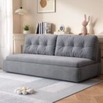 Armless Pull-out 2- Seater Sofa Bed - 183 - Dark Gray