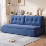 Armless Pull-out 3- Seater Sofa Bed - 213 - Blue