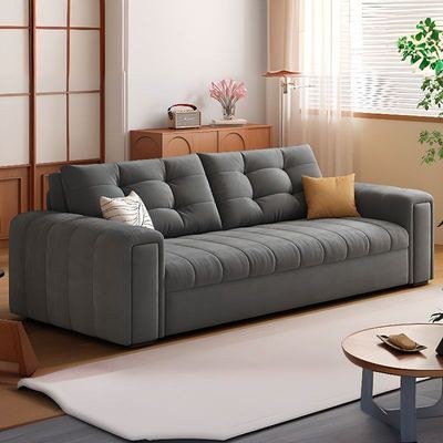 Modern Pull-Out Sofa Bed – Convertible Sleeper Couch with Storage – Space-Saving Upholstered Sofa Bed with Cushions – Large Capacity 257 Outer size - Image 2