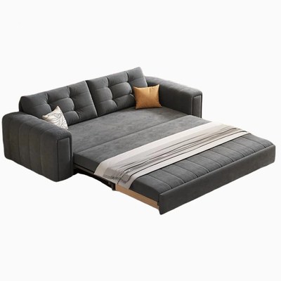Modern Pull-Out Sofa Bed – Convertible Sleeper Couch with Storage – Space-Saving Upholstered Sofa Bed with Cushions – Large Capacity 257 Outer size - Image 3