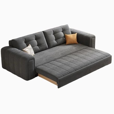 Modern Pull-Out Sofa Bed – Convertible Sleeper Couch with Storage – Space-Saving Upholstered Sofa Bed with Cushions – Large Capacity 257 Outer size - Image 4