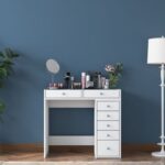 Home Canvas Flux Minimalist Vanity Glass-Top + 7 Drawers