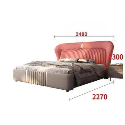 Luxury Upholstered Bed with Padded High Headboard - Super King Size 200 × 200 - Image 3