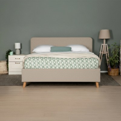 Bed Extra Nova, with Lifting mechanism - W 180 x L 200, Sandy Beige
