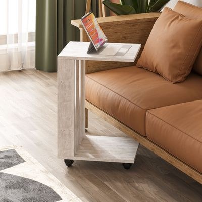 Mourah Edi End Table - Ancient White - 2 Years Warranty - Image 2
