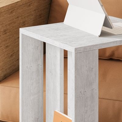 Mourah Edi End Table - Ancient White - 2 Years Warranty - Image 4