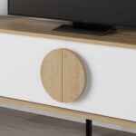 Mourah Gora Tv Stand 180 Cm - Sapphire Oak/White - 2 Years Warranty