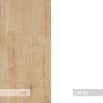 Mourah Home Gora Console - Modern Sideboard With 4 Doors - Storage Cabinet For Living Room, Office, Lounge, Dining Room, Kitchen, Hallway - 40X82X180 Cm - Oak/ White