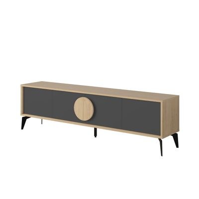 Mourah Gora Tv Stand 180 Cm - Sapphire Oak/Silky Black - 2 Years Warranty - Image 3