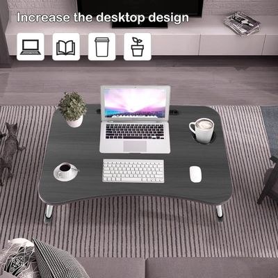 Portable Folding Laptop Desk For Bed，With Ipad And Cup Holder Adjustable Lap Tray Notebook Stand， Foldable Non-Slip Legs Reading Table Tray For Working，Studying - Image 4