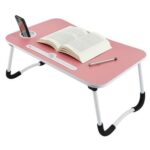 Portable Folding Laptop Table With iPad And Cup Holder