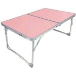 Laptop Stand Plastic Mat Adjustable Portable Laptop Table Folding Stand Computer Reading Desk Bed Tray (Black) Laptop Accessories (Color: Pink)