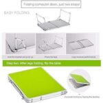 Laptop Stand Plastic Mat Adjustable Portable Laptop Table Folding Stand Computer Reading Desk Bed Tray (Black) Laptop Accessories (Color: Green)