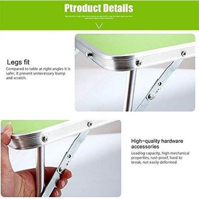 Laptop Stand Plastic Mat Adjustable Portable Laptop Table Folding Stand Computer Reading Desk Bed Tray (Black) Laptop Accessories (Color: Green) - Image 3
