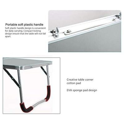 Computer Components Rubber Mat Adjustable Portable Laptop Table Folding Stand Computer Reading Desk Bed Tray Laptop Accessory - Image 3
