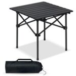 Outdoor Camping Folding Table，Lightweight Folding with Aluminum Top and Carry Bag, Easy to Carry, Perfect for Outdoor, Picnic, Cooking, Beach, Hiking, Fishing