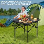 Outdoor Camping Folding Table，Lightweight Folding with Aluminum Top and Carry Bag, Easy to Carry, Perfect for Outdoor, Picnic, Cooking, Beach, Hiking, Fishing