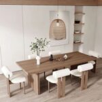 Modern 6-Seater Dining Table Set – Elegant Design