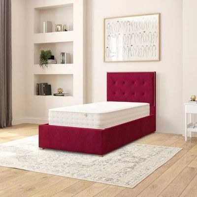 Edwards Fabric Premium Bed with Hydraulic Storage 180x190 Fabric King Bed
