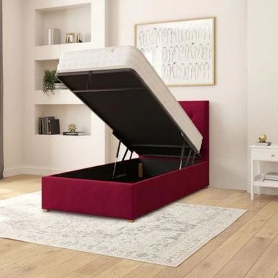 Edwards Fabric Premium Bed with Hydraulic Storage 140x200 Fabric Queen Bed