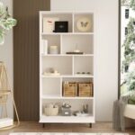 Home Canvas Snowveil BookShelf |Storage Cabinet, White