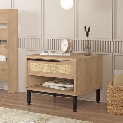 Home Canvas Ocean Commode with Drawer & Open Shelf - Image 2