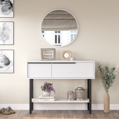 Home Canvas Lunar Edge Console, White