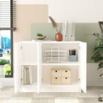 Home Canvas AeroLine Modern Book shelve file cabinet Wide-White