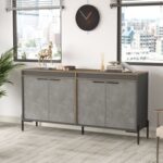 Home Canvas Concretea Office Cabinet, Cura Concrete - Anthracite