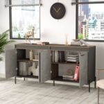 Home Canvas Concretea Office Cabinet, Cura Concrete - Anthracite